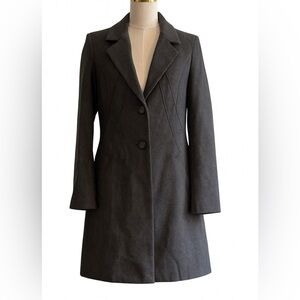 NWT Vertigo Paris Light Heather Gray Notch Collar Coat – Size XL – MSRP $360